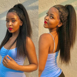 13*2 Lace Frontal Wigs! Love This Cute Hairstyle! My Dream Look! 16 Inch-20 Inch Virgin Human Hair (w035)