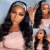 Affordable&Beginner Friendly Headband Wig Wave Human Hair Wig 150 Density Hair(w018)